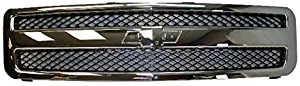 2007-2013 CHEVY SILVERADO 1500 PICKUP GRILLE CHROME/BLACK GM1200572