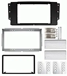 Carxtc Double Din Install Car Stereo Dash Kit for a Aftermarket Radio Fits 2005-2009 Land Rover LR3 Trim Bezel is Painted to Match The Factory Finish