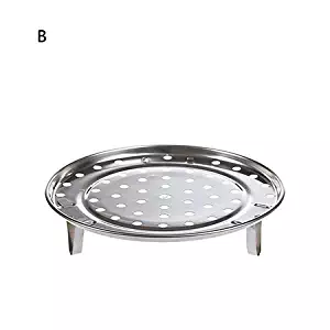 1Pc Durable Stainless Steel Round Steamer Rack Insert Stock Pot Steaming Tray Stand Kitchen Cookware Tools 20/22/24cm (22cm)