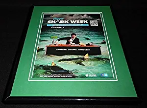 Shark Week 2011 Discovery Channel Framed 11x14 ORIGINAL Advertisement