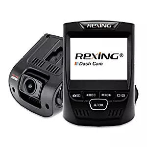 Rexing V1 Car Dash Cam 2.4" LCD FHD 1080p 170&deg; Wide Angle Dashboard Camera Recorder with G-Sensor, WDR, Loop Recording