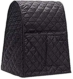 Stand Mixer Cover, Dust-proof Organizer Quilted Kitchen Mixer Protector, Anti Fingerprint Mixer Covers Fits All Tilt Head & Bowl Lift Compatible 4.5-6 Quart Models CYFC270 Black