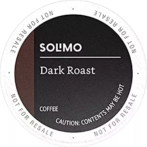 Amazon Brand - 24 Ct. Solimo Coffee Pods, Dark Roast, Compatible with Keurig 2.0 K-Cup Brewers