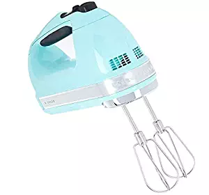 KitchenAid (Renewed) RKHM9ic 9-Speed Most Powerful Digital Display Power Hand Mixer Ice Blue