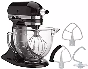 KitchenAid 5-Quart Stand Mixer Glass Bowl Onx Black