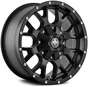 Mayhem 8015 Warrior Custom Wheel - 20" x 9", 30 Offset, 6x120.65 Bolt Pattern, 78.1mm Hub - Matte Black Rim Matte Black Rim