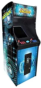 Creative Arcades Full-Size Commercial Grade Upright Arcade Machine | Trackball | 3000 Classic Games | 2 Sanwa Joysticks | 2 Stools | 3-Year Warranty