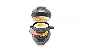 Hamilton Beach Breakfast Sandwich Maker Black, Silver