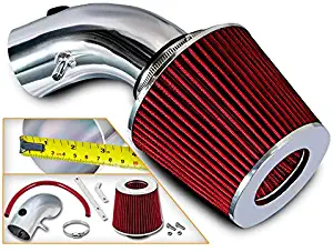 Rtunes Racing Short Ram Air Intake Kit + Filter Combo RED For 07-10 Chrysler Sebring / 08-10 Dodge Avenger 2.4L L4