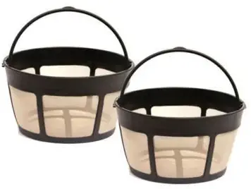 2 Pack Gtf-b Gold Tone Coffee Filter 8-12 Cup Permanent Basket Style