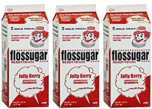 Cotton Candy Sugar Floss-Three Pack (Strawberry)