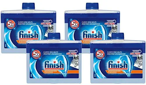 Finish Dishwasher Machine Cleaner, 8.45 fl oz Bottle, Dual Action to Fight Grease & Limescale (Pack of 4)