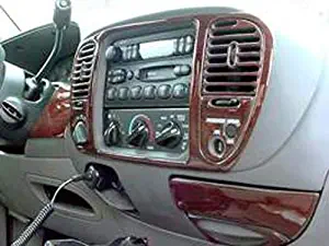 Ford F-150 F150 F 150 Interior BURL Wood Dash Trim KIT Set 1999 2000 2001 2002 2003