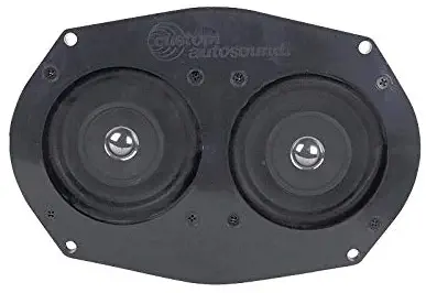 MACs Auto Parts 48-12142 - Pickup Truck Dual Front Speaker Assembly - Dash Mount - 80 Watt - 6 x 9