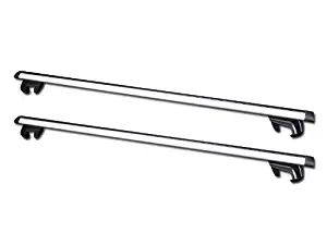 HS Power 50" Silver Oval Adjustable Roof Rail Rack Cross Bar Cargo Luggage Carrier Kit C1