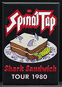 Spinal Tap Shark Sandwich Tour 1980 Refrigerator Magnet.