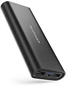 RAVPower Updated Phone Charger Battery 16750mAh Power Banks (4.5A Dual USB Output, iSmart 2.0 Tech) Phone Battery Pack (Renewed)