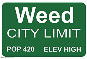 Scorpio Posters Weed City Limits Poster 36x24 inches