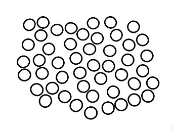 013 Standard Dash Size -013 Buna-N NBR O-Rings Bulk, 90 Durometer, Black, 7/16" ID, 9/16" OD, 1/16" Cross Section (50 Pack/Pieces)