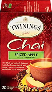 Twinings of London Chai Spiced Apple, 20 Count (Pack of 6)