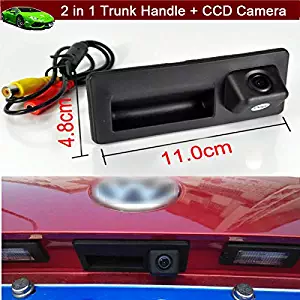 Replacement Car Trunk Handle + CCD Rear View Reverse Backup Parking Camera for Volkswagen VW Jetta 2011 2012 2013 2014 2015 2016 2017 2018