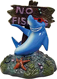 Blue Ribbon PET PRODUCTS EE-380 Exotic Environments Cool Shark No Fishing Sign