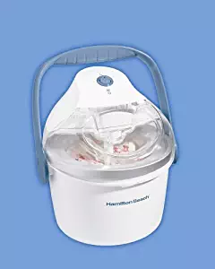 Hamilton Beach 68220 1.5-Quart Capacity Ice Cream Maker, White