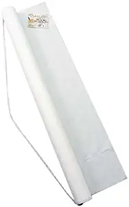 Darice White Poly Linen Aisle Runner – Adhesive Strip, Rope Handle for Easy Unrolling – for a Beautiful Walk Down The Aisle - Elegant Accent for Weddings and Special Events, 36” Wide, 75’ Long