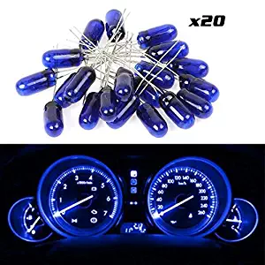 Instrument Cluster Lights,cciyu Blue 4.7mm Mini LED Bulbs 12 V Interior Light Bulbs Dashboard Incandescent Light 20 pcs