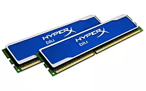 Kingston Technology HyperX Blu 4GB 1600MHz DDR3 Non-ECC CL9 DIMM (Kit of 2) XMP KHX1600C9D3B1K2/4GX