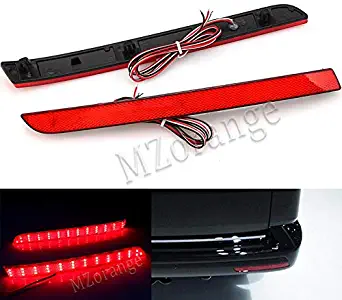 Star-Trade-Inc - Led tail light reflector bumper warning For Volkswagen VW Transporter T5 2012 2013 2014 2015 Transporter Caravelle Multivan