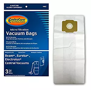 EnviroCare 3 Eureka Beam Electrolux Star-Brute Kenmore Mastercraft Nutone Central Vacuum Bags 110360 90610