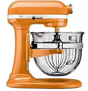 KitchenAid KF26M2XTG 6-Qt. Professional 600 with Glass Bowl, Tangerine