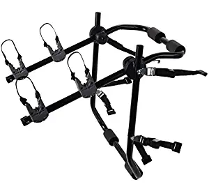 Motorup America Deluxe 2-Bike Rack for Car Mount Carrier - Bicycle Racks for Auto Trunk Fits Most Car Sedans, Hatchbacks, Minivans and SUV