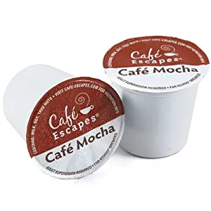 Cafe Escapes Cafe Mocha Specialty Coffee Keurig K-Cups, 160 Count