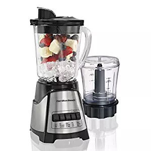 Hamilton Beach 58149 Black Blender/ Food Chopper Mess-free spout