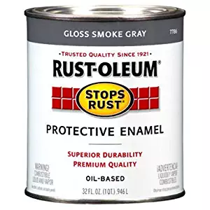 Rust-Oleum 7786502 Protective Enamel Paint Stops Rust, 32-Ounce, Gloss Smoke Gray