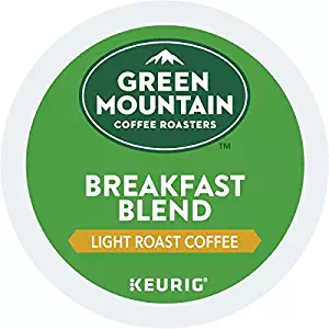 Green Mountain Coffee Roasters Breakfast Blend, Single Serve Coffee K-Cup Pod, Light Roast, 12 Count, Pack of 6