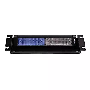 Abrams Focus 2X Series (Blue/White) 36W - 12 LED Volunteer Firefighter POV Vehicle Truck Windshield Strobe Warning Dash & Deck Light Bar