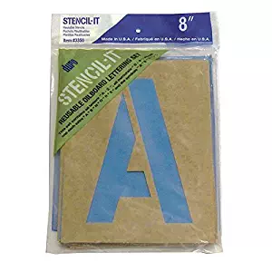 Duro by Graphic Products Stencil-It Oil Board Stencil Set, 8"