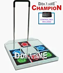 PS2 Champion Metal Arcade Dance Pad with Handle Bar