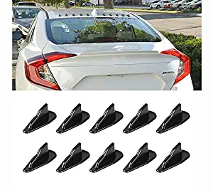 Alpha racing Air Vortex Generator Diffuser Shark Fin 10pcs Set Kit for Spoiler Roof Wing