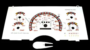 1994 1995 Chevy GMC Astrovan Astro Safari White Face Gauges Dash Kit with Analog Cluster