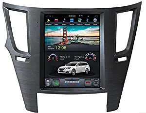 10.4 inch Quadcore Android 1280x800 Tesla Style Vertical Screen 2GB RAM 32GB ROM Bluetooth GPS Navigation for Subaru Legacy Car DVD Player (Silver)
