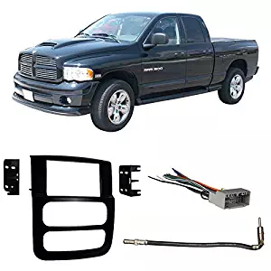 Fits Dodge Ram Pickup 1500 02-05 Double DIN Harness Radio Install Dash Kit