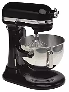 KitchenAid Professional HD Series Stand Mixer RKG25HOXOB , 5-Quart, Onyx Black, (Renewed)