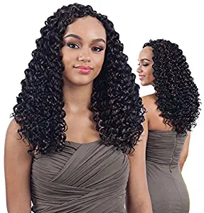 3X PRESTO CURL 14" (1 Jet Black) - Shake-N-Go FreeTress Synthetic Crochet Braids