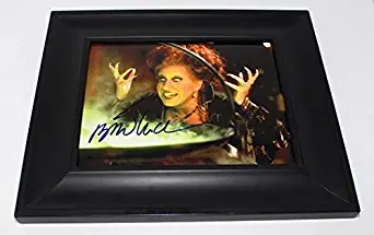 Hocus Pocus Bette Midler Hand Signed Autographed 8x10 Glossy Photo Gallery Framed Loa