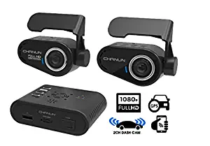 Car DVR Dash Cam with Body Storage System HD 2 Channel/Body Buried/WiFi Connect / 121˚ Wide Angle View/GPS / 3-axis G-Sensor/Heat protection 16GB SD Card included