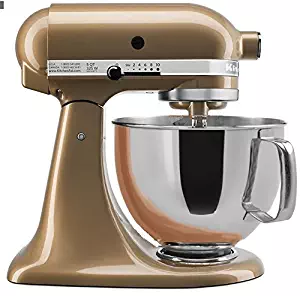 KitchenAid Stand Mixer Tilt Head 5-Quart RRK150CZ (CERTIFIED REFURBISHED) champagne Gold
